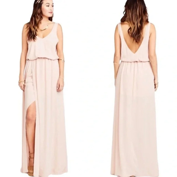 NWT Show Me Your Mumu Kendall Maxi Dress in Dusty Rose - Picture 1 of 6
